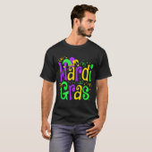 T-shirt Funny Mardi Gras Parade Outfit Jester Hat Men Wome (Devant entier)