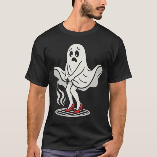 T-shirt Funny Marilyn Monboo Ghost Halloween Parodie Chemi (Devant)