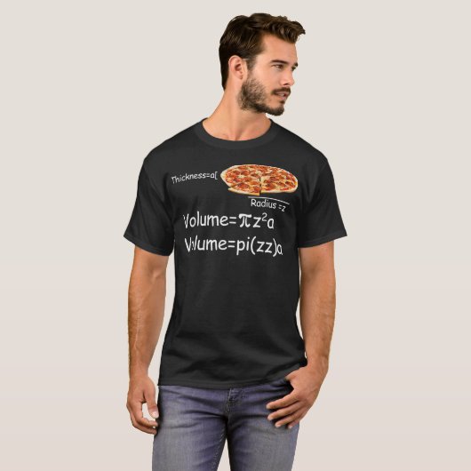 T-shirt Funny Math and Pizza equation Funny Math and Pizza (Devant entier)