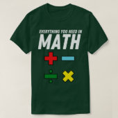 T-shirt Funny Math cite Mathématique Enseignant (Design devant)