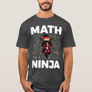 T-shirt Funny Math Ninja For Mathematics Teacher Student M