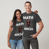 T-shirt Funny Math Ninja For Mathematics Teacher Student M (Unisexe)
