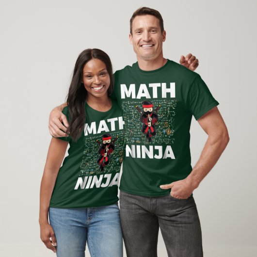 T-shirt Funny Math Ninja For Mathematicseacher Student fri (Unisexe)