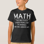 T-shirt Funny Math science school nerd (Devant)