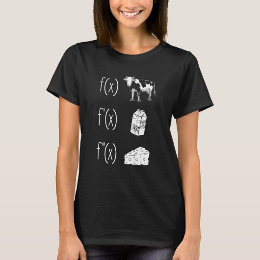 T-shirt Funny Math Teacher Art For Men Women Cow Milk Chee (Devant)
