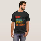T-shirt Funny Math Teacher Be Like Subtraction And Make A  (Devant entier)