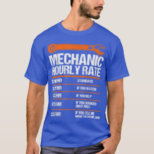 T-shirt Funny Mécanique Horaire Noter futur mécanicien