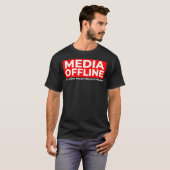 T-Shirt Funny Media Offline Video Editor (Devant entier)