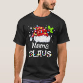 T-shirt Funny Mema Claus Pajamas de Noël Père Noël (Devant)