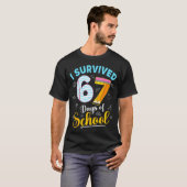 T-shirt Funny Meme I Survived 67 Days Of School Teacher St (Devant entier)