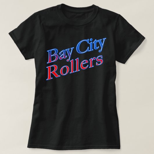 T-shirt Funny Men Band Bay City Rollers Musique Rock Retro (Design devant)