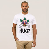 T-shirt Funny Men's T-shirts, Scary Clown Hug (Devant entier)