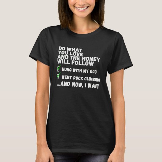 T-shirt Funny Mens Womens Christian Prayed Went Rock Climb (Devant)