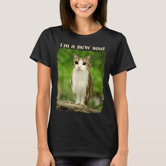 T-shirt Funny Meowl Meme, Cat Owl Meme Brainrot Gen Alpha (Devant)