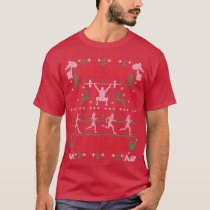 T-shirt Funny Merry Fitness Exercice Gym Sweatshirt Noël M