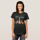 T-shirt Funny Merry Glizzmas Hot Dogs Family Group Ugly Ch (Devant entier)