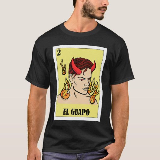 T-shirt Funny Mexicain pour Hispanos El Guapo (Devant)