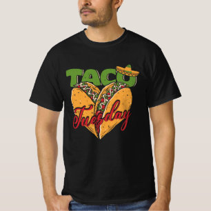 T-shirt Funny Mexicain Taco Lover Taco Mardi Foodie Mexiqu