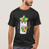 T-shirt Funny Mexicaine Domino Bones Domino Joueur T Chemi (Devant)