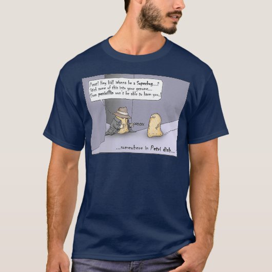 T-shirt Funny Microbiology  Bacteria DNA (Devant)