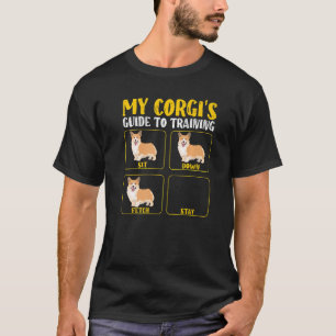 T-shirt Funny mignon corgi guide d'entraînement maman papa