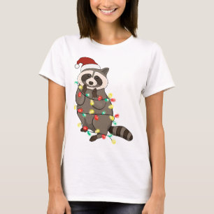 T-shirt Funny mignon Noël Racoon
