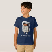 T-shirt Funny Mignonne Math Calculatrice Nerd enfant (Devant entier)