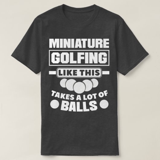 T-shirt Funny Miniature Golf Miniature Golf Miniature G (Design devant)