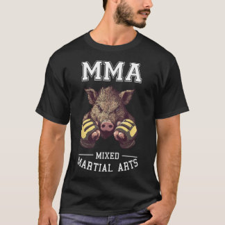 T-shirt Funny Mixed martial art Boar - Thai Boxing Cage Co