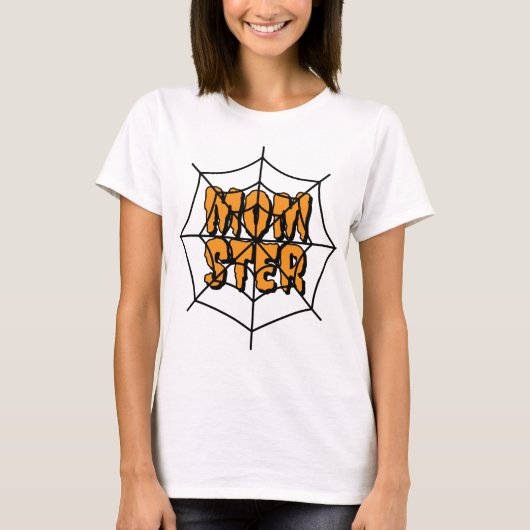 T-shirt Funny MOM STER Halloween Shirt – Customizable (Devant)