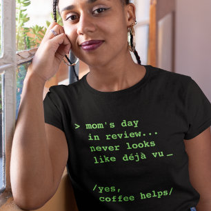 T-shirt Funny Moms Day dans le café d'examen