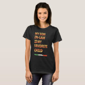 T-shirt Funny Mon Fils en droit est mon enfant préféré mig (Devant entier)