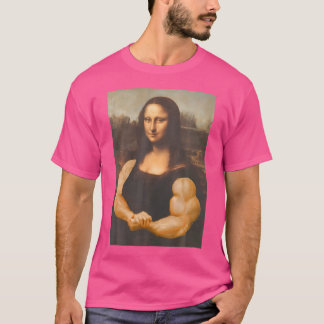 T-shirt Funny Mona Lisa Bodybuilding