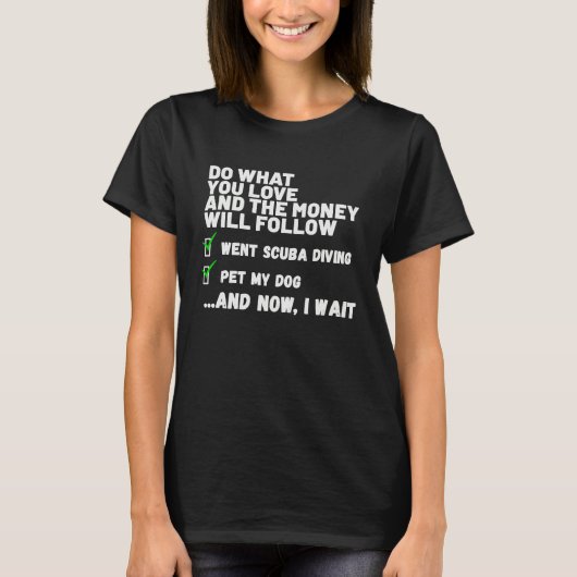 T-shirt Funny Money Will Follow Christian Prayed Went Scub (Devant)