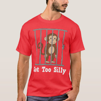 T-shirt Funny Monkey Meme Gotoo Silly Humor Gifts Men Wome