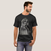 T-shirt Funny Monkey Meme With Retro Odore Humor Art Style (Devant entier)