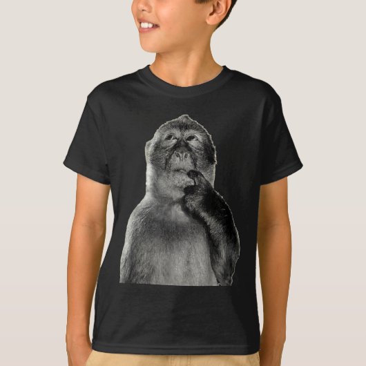 T-shirt Funny Monkey Meme With Retro Odore Humor Art Style (Devant)