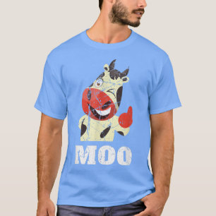 T-shirt Funny Moo Farmer Life Happy Cow Farm Animal Vaches
