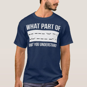 T-shirt Funny Morse Code