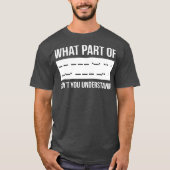 T-shirt Funny Morse Code Shortwave Ham Radio Cadeau (Devant)
