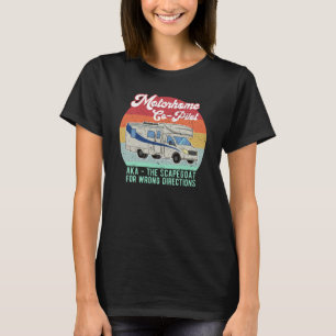 T-shirt Funny Motorhome Co Pilot, bouc émissaire