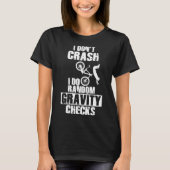T-shirt Funny MTB Crash - Gravity Checks VTT (Devant)