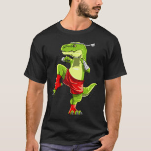T-shirt Funny Muay Thai T-rex - Thai Boxe