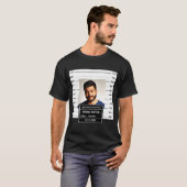 T-shirt Funny Mugshot Ster  (Devant entier)