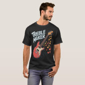 T-shirt Funny Music Treble Maker Guitar (Devant entier)