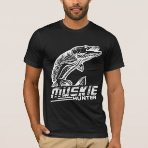 T-shirt Funny Muskellunge Poisson Muskie Hunkie Pêche au M