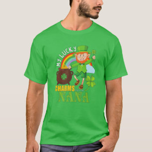 T-shirt Funny Nana Paddy Day St patrick Lucky Charms Call
