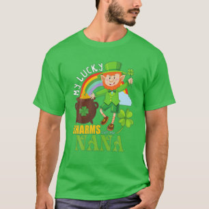 T-shirt Funny Nana Paddy Day St patrick Lucky Charms Call