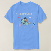 T-shirt Funny Narwhal Sloth chevauchant un Narwhal dans l' (Design devant)