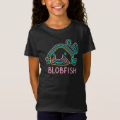 T-Shirt Funny Neon Blobfish – Quirky Deep Sea Cartoon (Devant)